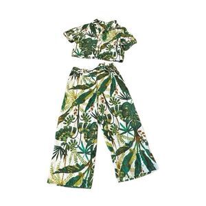 Joie tropical linen blend two piece set size 8